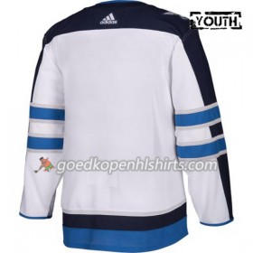 Winnipeg Jets Blank Adidas Wit Authentic Shirt - Kinderen